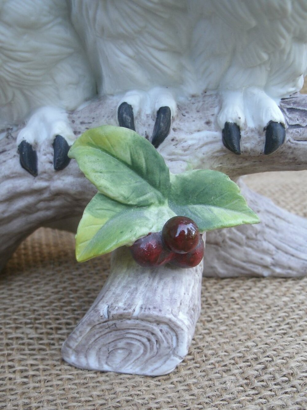 Vintage Andrea by Sadek White Owls Porcelain Figurine - Picture 10 of 16